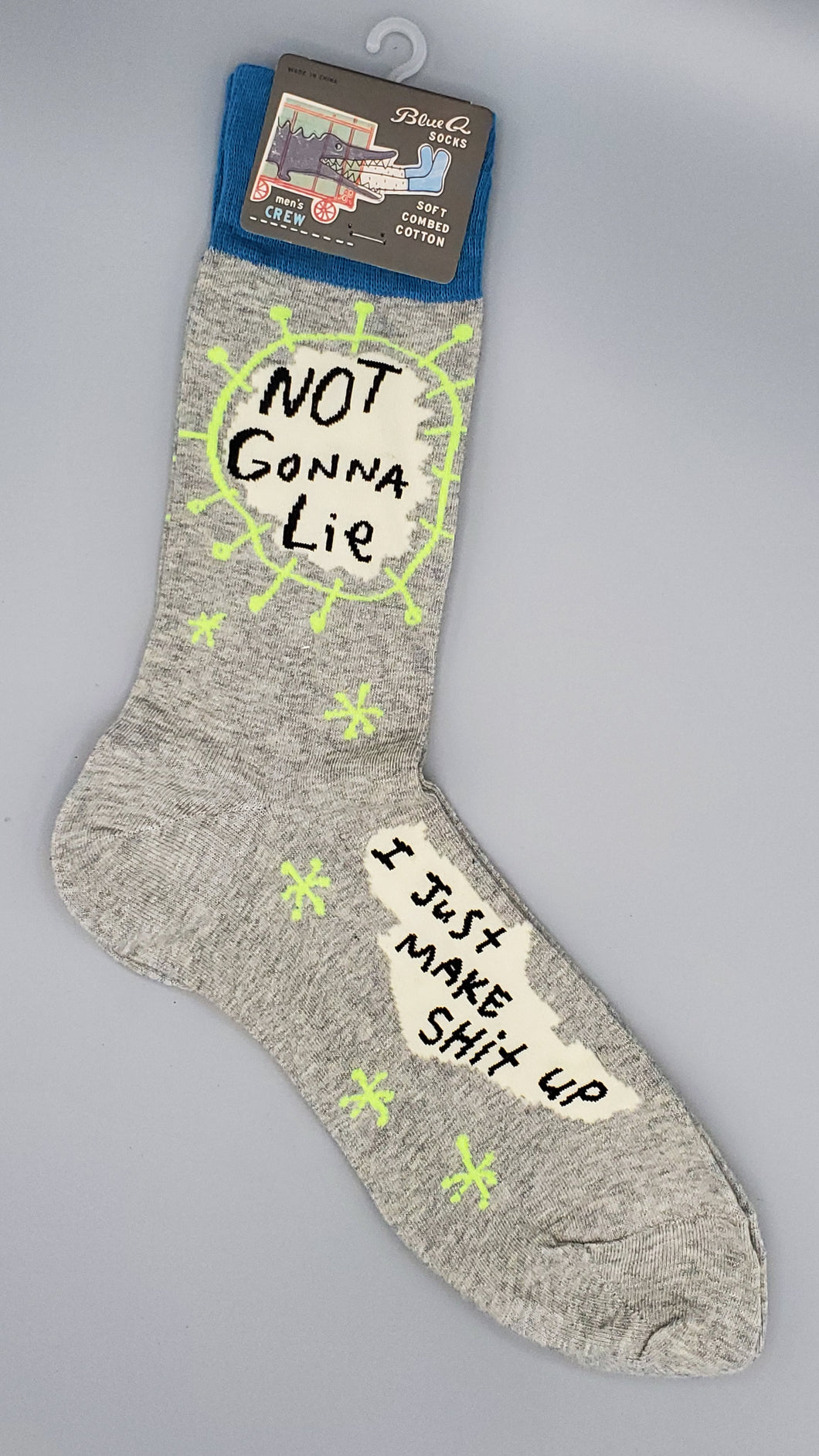 I JUST MAKE SHIT UP - Men's Crew Socks