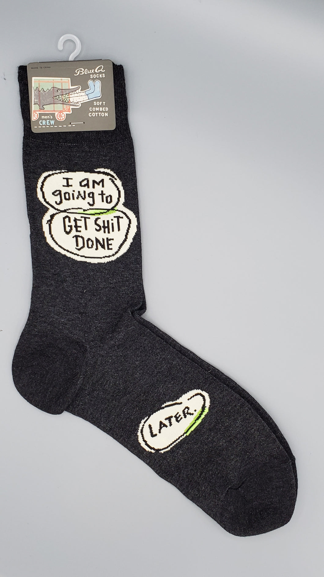 GET SHIT DONE....LATER - Men's Crew Socks